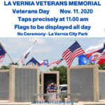 Flyer Veterans Day Taps and Flag display