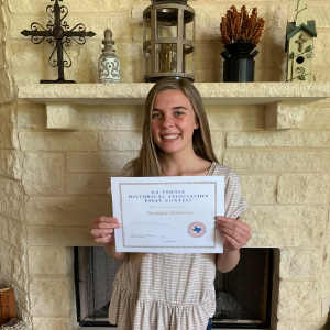 2020 Scholarship Winner, Kyndall Robison
